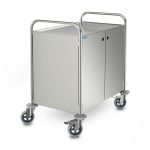 Cărucior universal închis Hupfer GSW 10x6/3 din inox cu 3 polițe 1000 x 600 mm