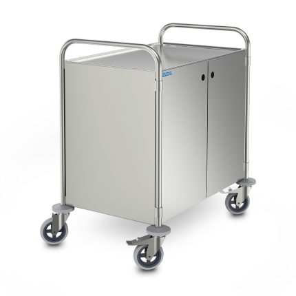 Cărucior universal închis Hupfer GSW 10x6/3 din inox cu 3 polițe 1000 x 600 mm