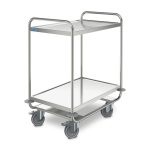 Cărucior universal heavy-duty Hupfer SSW 8x5/2 din inox cu 2 polițe 800 x 500 mm