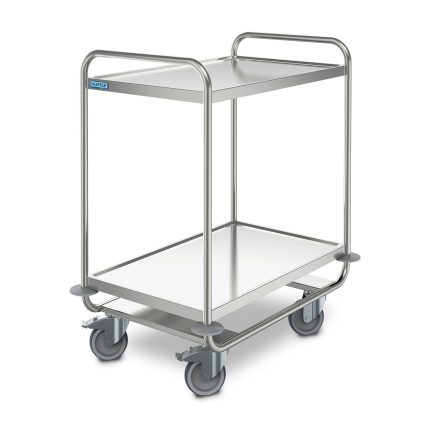 Cărucior universal heavy-duty Hupfer SSW 8x5/2 din inox cu 2 polițe 800 x 500 mm