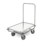 Cărucior platformă Hupfer PW 8x5 din inox 800 x 500 mm