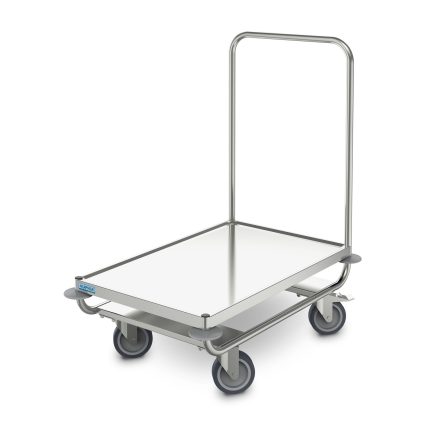 Cărucior platformă Hupfer PW 8x5 din inox 800 x 500 mm