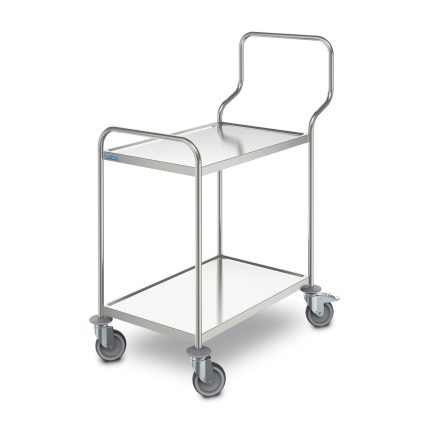 Cărucior universal ergonomic Hupfer SW 10x6/2 ERGO din inox cu 2 polițe 1000 x 600 mm
