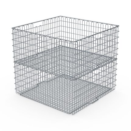 Coș produse sterile Hupfer SteriKo StE-2/1 575/560/265 GrÖ din inox, format STU 2/1
