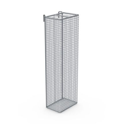 Coș catetere Hupfer KaKo 150/100/480 MW 8/8 din inox pentru șine de echipamente