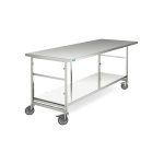 Masă mobilă de ambalare Hupfer PT 1400/700/900 F din inox 1400 x 700 x 900 mm