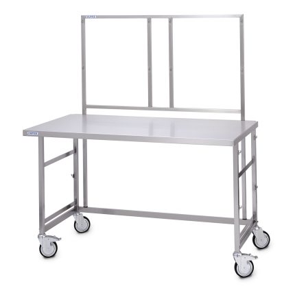 Cadru dublu cu cârlige Hupfer HL/2s 1250/40/1447 din inox pentru mese de ambalare