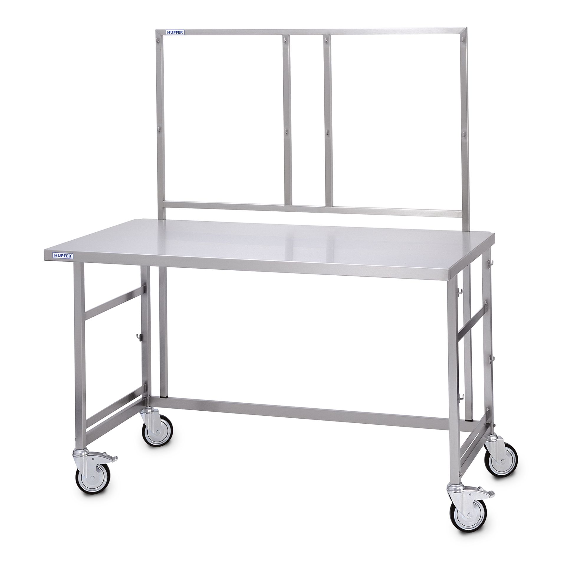 7500185 Hakenleiste fr Packtische_Packshot_01975e79153b70bc8154e16ffc7355cf_1920x1920 Cadru dublu cu cârlige Hupfer HL/2s 1250/40/1447 din inox pentru mese de ambalare - Image 1