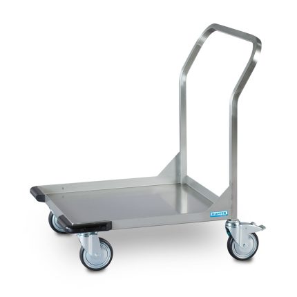 Cărucior platformă coșuri sterile Hupfer KR 60-60 StE din inox 600 x 600 mm
