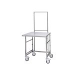 Cadru simplu cu cârlige Hupfer HL/2s 555/55/1447 din inox pentru mese de ambalare