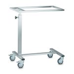 Stativ instrumentar bloc operator Hupfer ZT 627/400/715-1200 din inox reglabil pe înălțime