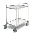 Cărucior medical universal Hupfer MSW 10x6/2 din inox cu 2 polițe 1000 x 600 mm