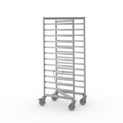 Cărucior transport coșuri ISO Hupfer RWG/E 1/12 ISO 110-L-U 001 pentru 12 coșuri