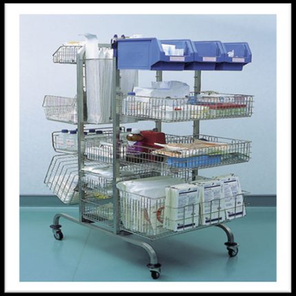 Set cărucior cu cârlige Hupfer HAW 650/1005/1657 Uro pentru urologie