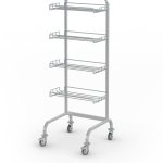 Set cărucior cu cârlige Hupfer HAW 605/620/1620 StE pentru containere StU
