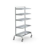 Rack mobil Hupfer OP-SchReg 955/620/1733 pentru 20 perechi saboți chirurgicali