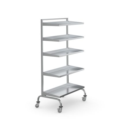 Rack mobil Hupfer OP-SchReg 955/620/1733 pentru 20 perechi saboți chirurgicali