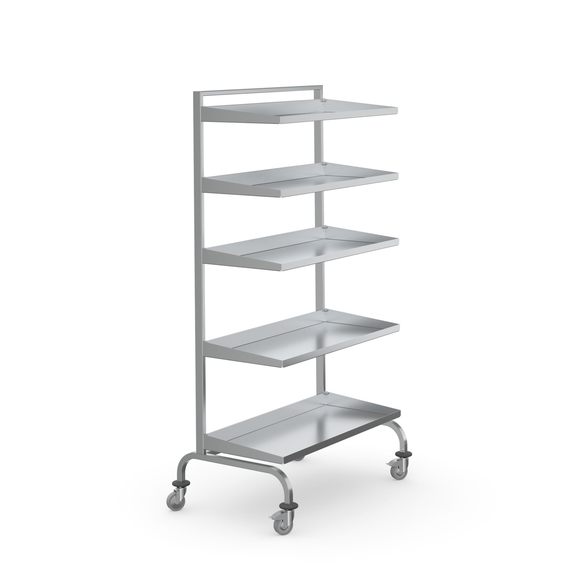 7523344 OP-Schuhregal_019818663145725eb9ae2acee1172d68_1920x1920 Rack mobil Hupfer OP-SchReg 955/620/1733 pentru 20 perechi saboți chirurgicali - Image 1